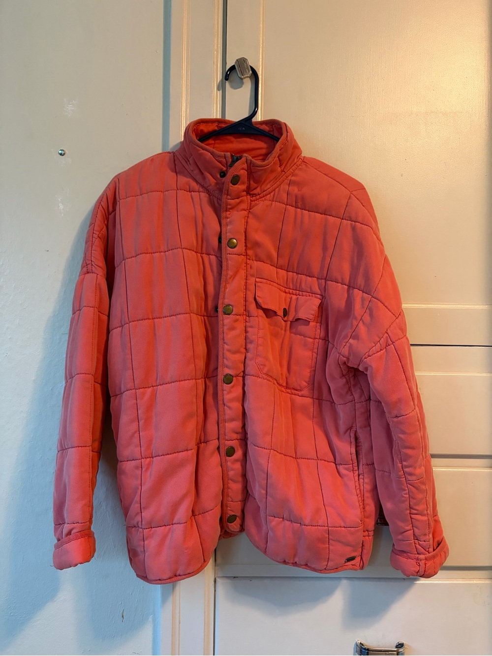 Quilted Coral Jacket